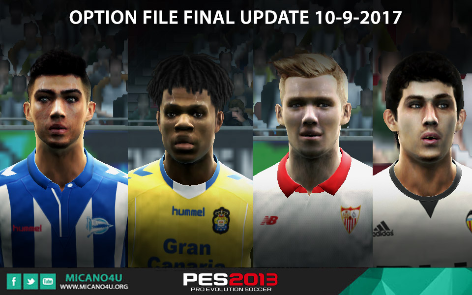 Final file. Pes 2013 option file patch winter transfer 2018. final файл для. micano. micano под.