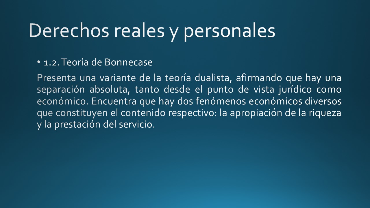 Derecho Civil. Bienes, Derechos reales y Sucesiones: SEGUNDA SESIÓN