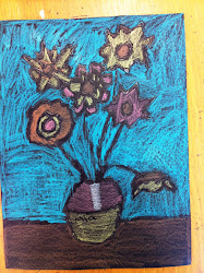 gogh van vincent sunflowers hands materials tiny paintings sunflower examples pencil construction