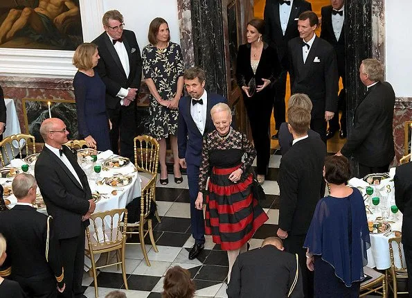 Queen Margrethe, Prince Frederik, Prince Joachim and Princess Marie. Jimmy Choo sandals. Princess Mary