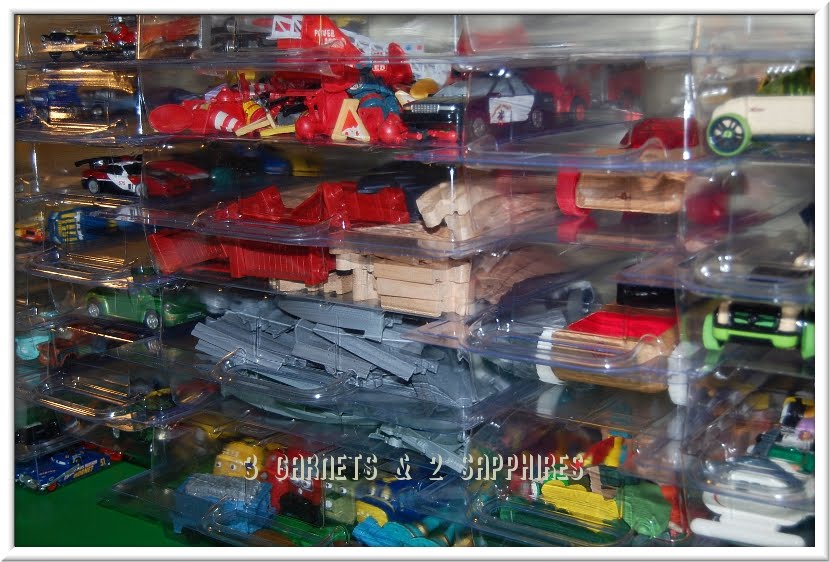 3 & 2 Sapphires Organizing Toy Trains, Cars, and Other Vehicles