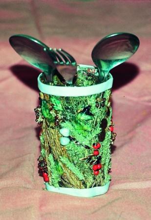 berbagi gagasan Handicraft glass recycle seeds grass 