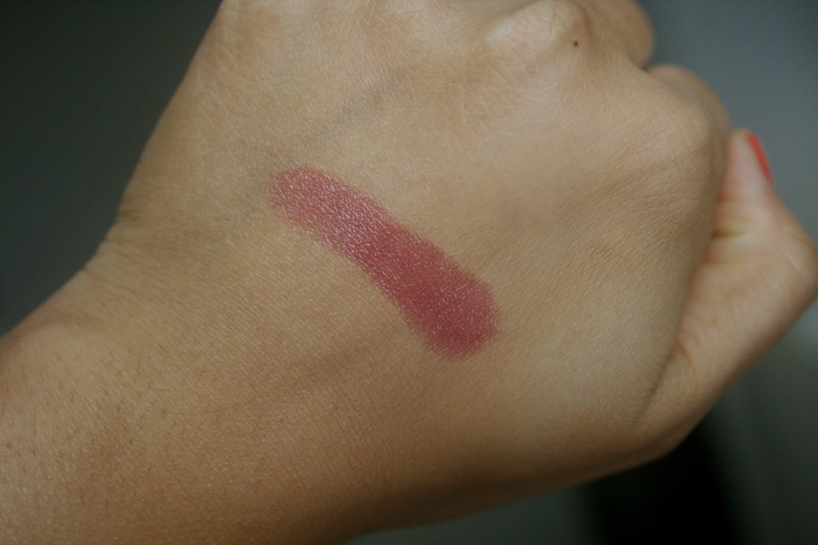 mac capricious lustre lipstick swatch