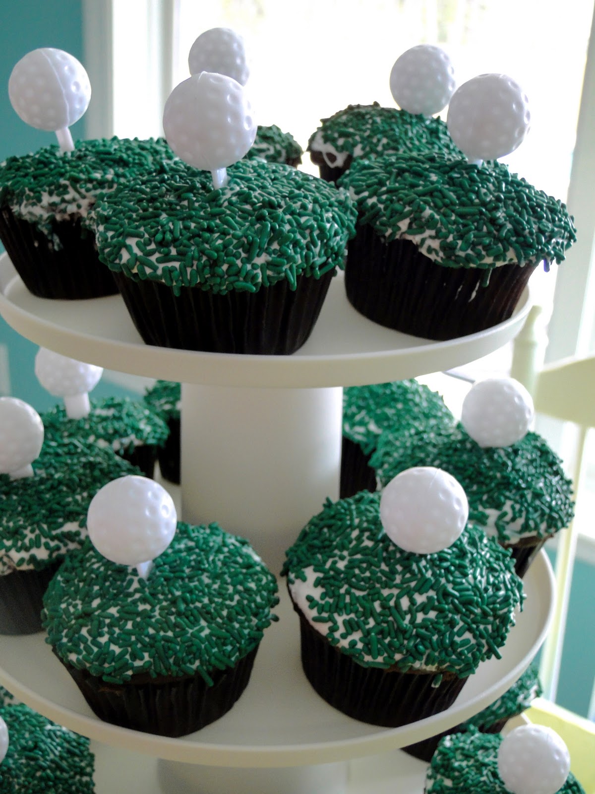 Tricks of the Mommy Trade Golf Ball Cupcakes