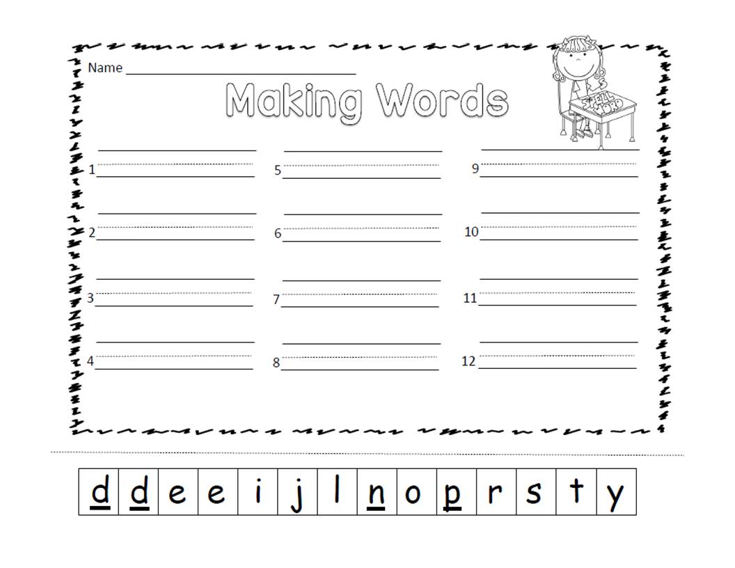 First Grade and Fabulous: Making Words--Simple, and Easy Phonics