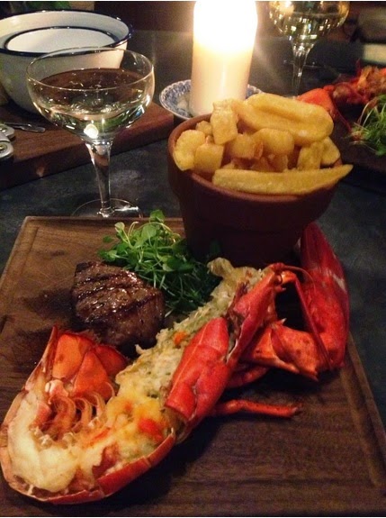 lobster and steak