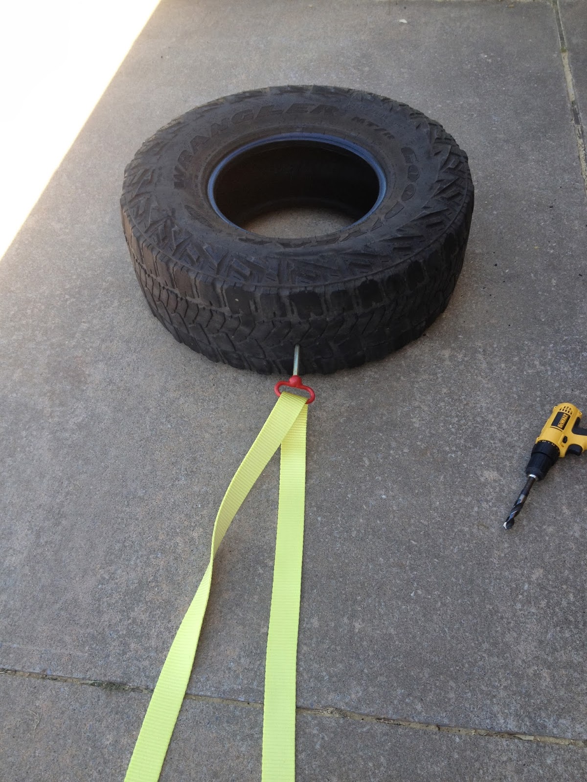 Mind Body and Bike DIYTire Drag/Sled to Build Strength