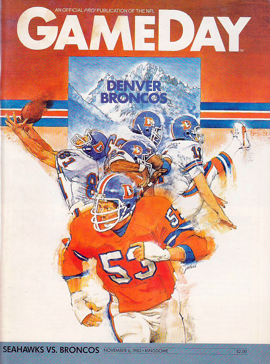 Pro Football Journal Presents NFL Art 1983 NFL Game Program Art