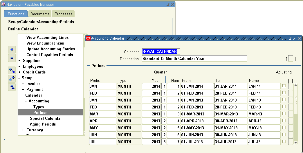 All About Oracle Applications..... Open GL Periods in Oracle general