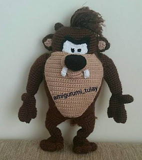 PATRON GRATIS TAZ | EL DEMONIO DE TAZMANIA AMIGURUMI 37907