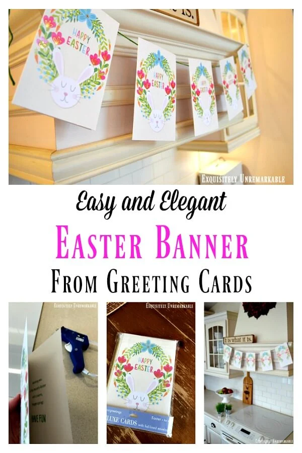 Easy And Elegant Easter Banner From Greeting Cards