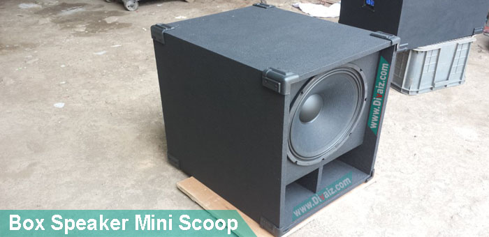 Box Speaker Mini Scoop 15"-18" Skema & Cara Membuatnya
