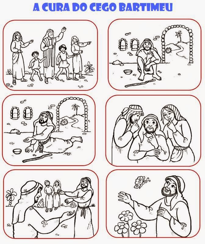 Escola Dominical Infantil Jesus cura o cego Bartimeu Escola Dominical Infantil Jesus cura o cego Bartimeu