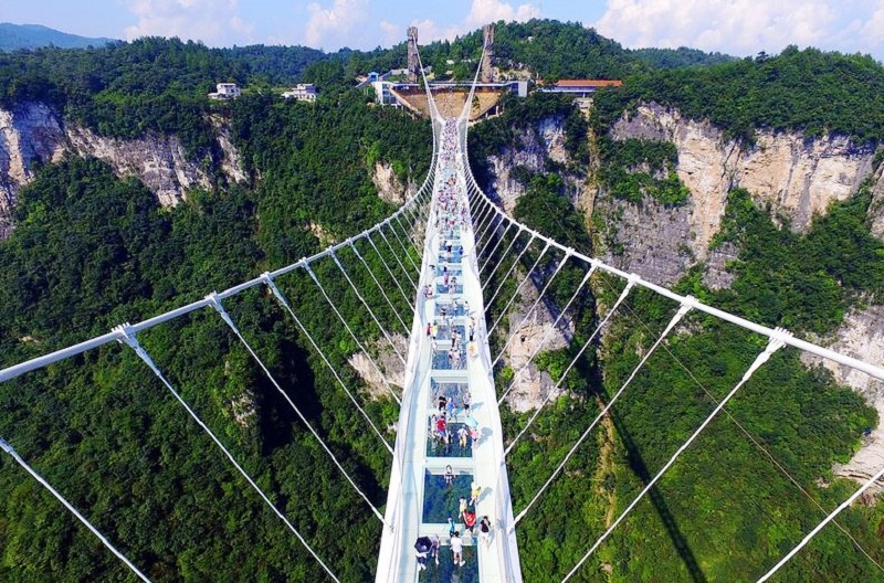 Zhangjiajie Glass Bridge, China - The World's Longest and Highest Glass Bridge