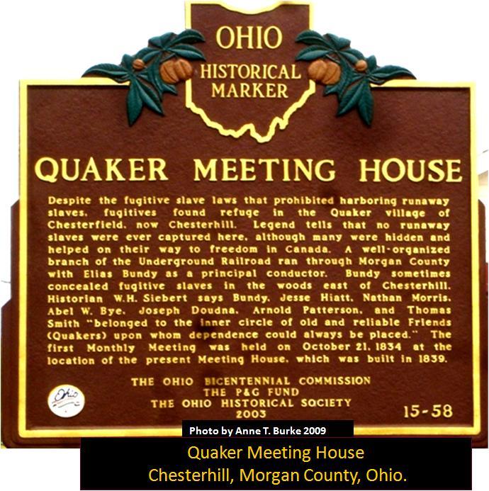 THE RIVER JORDAN QUAKERS AND THE UNDERGROUND RAILROAD