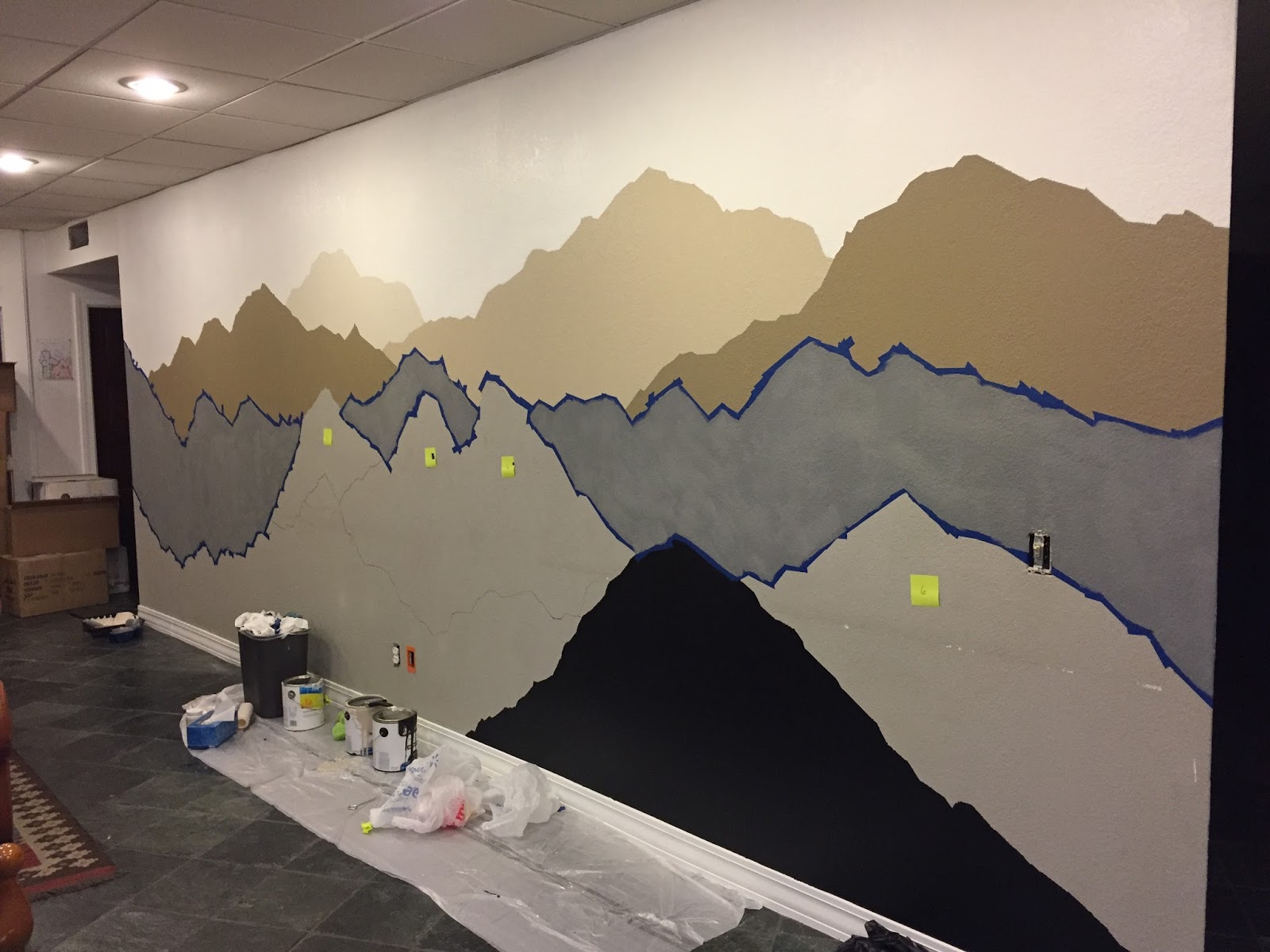 DIY Mountain Mural