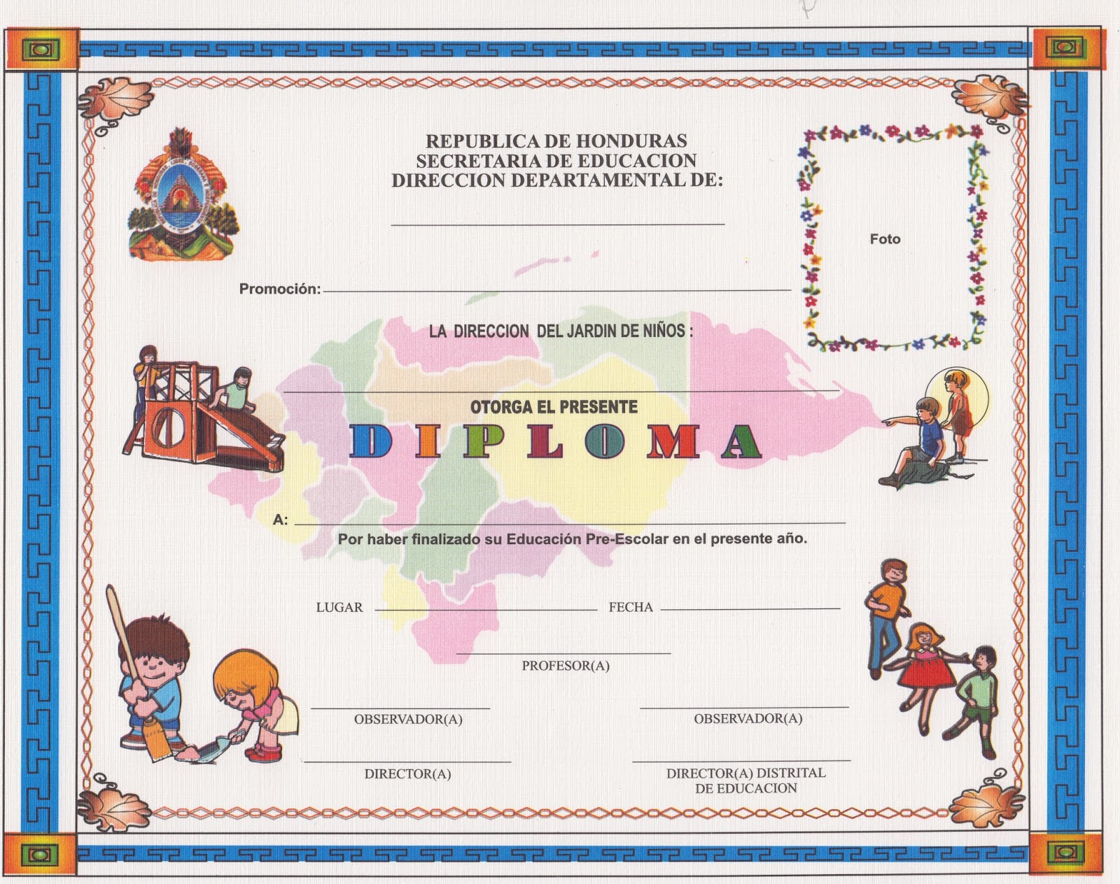hondu tareas las tareas de honduras formatos para diplomas de pre formato de diplomas para descargar