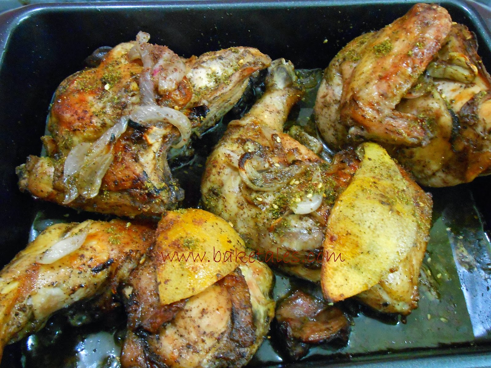 Roast chicken with sumac and za'atar Bake Tales