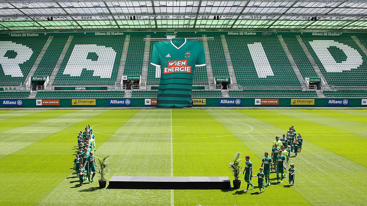 Adidas Rapid Wien 17-18 Home Kit Released - Footy Headlines