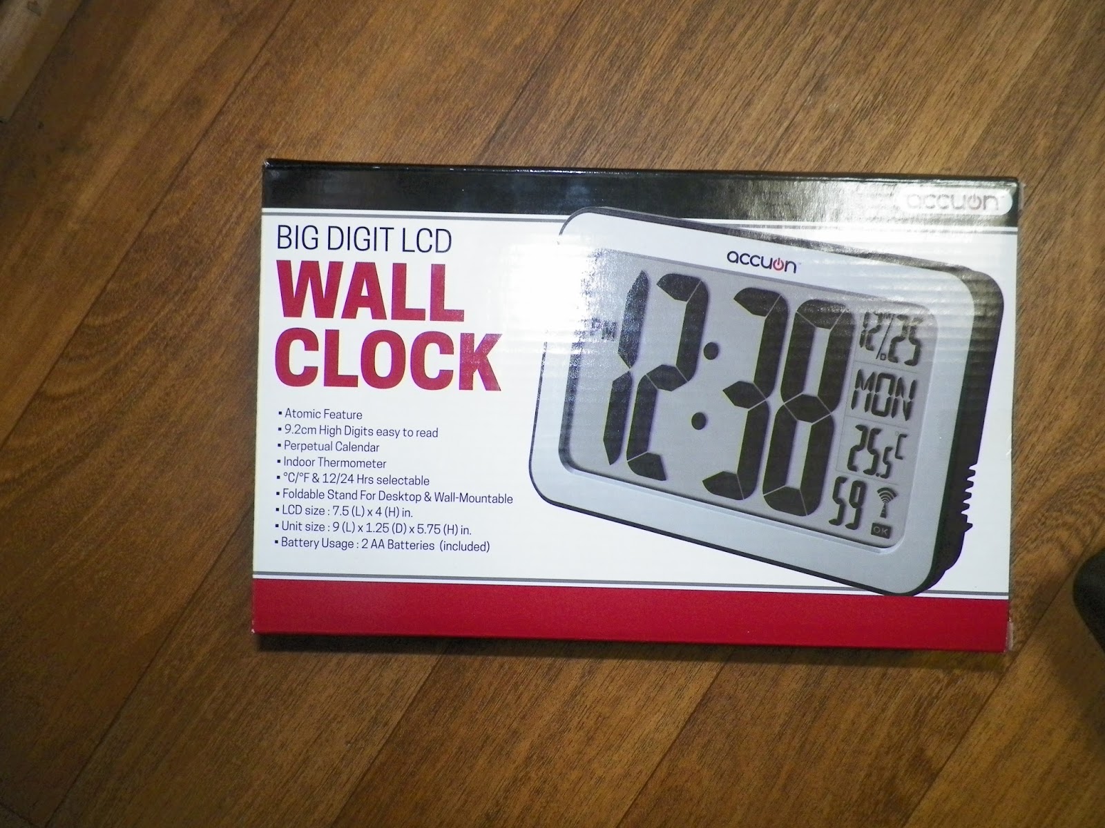 mygreatfinds Accuon Digital Wall Clock Review
