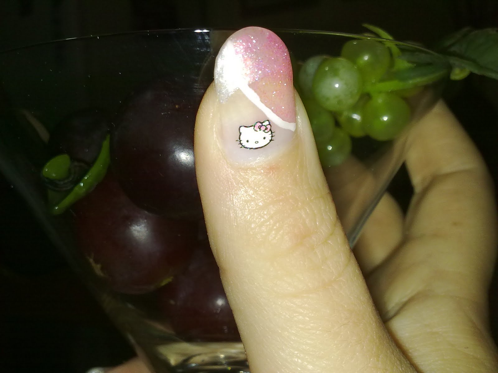 Hello Kitty Gel Nails