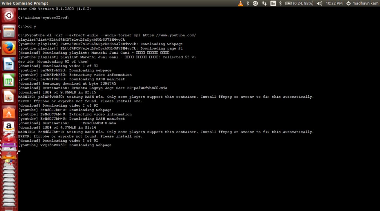 command line   how to download playlist from youtube dl   Ask Ubuntu