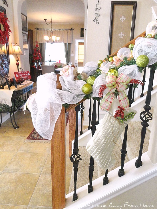 Our Home Away From Home: TWO WAYS TO MAKE CHRISTMAS GARLAND WITH DOLLAR TREE ITEMS