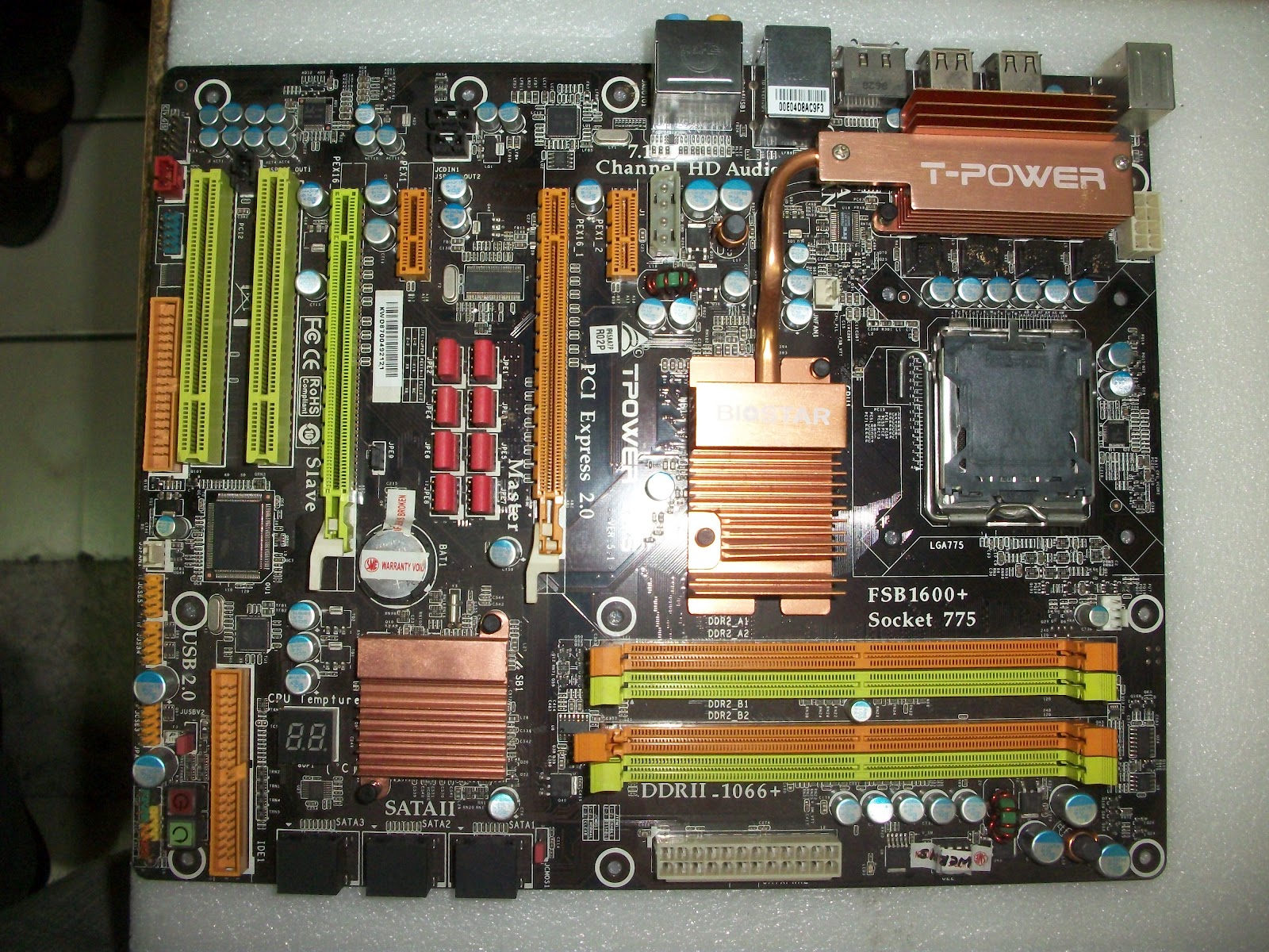 AHONG x JAYACOM jual motherboard biostar tpower i45 bekas 