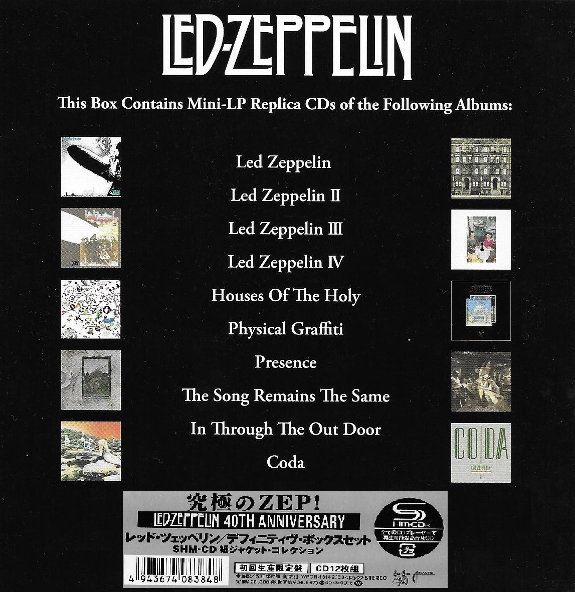 Led Zeppelin CD Lot-Zeppelin IV,Houses of the Holy, Physical Graffiti,No  Quarter