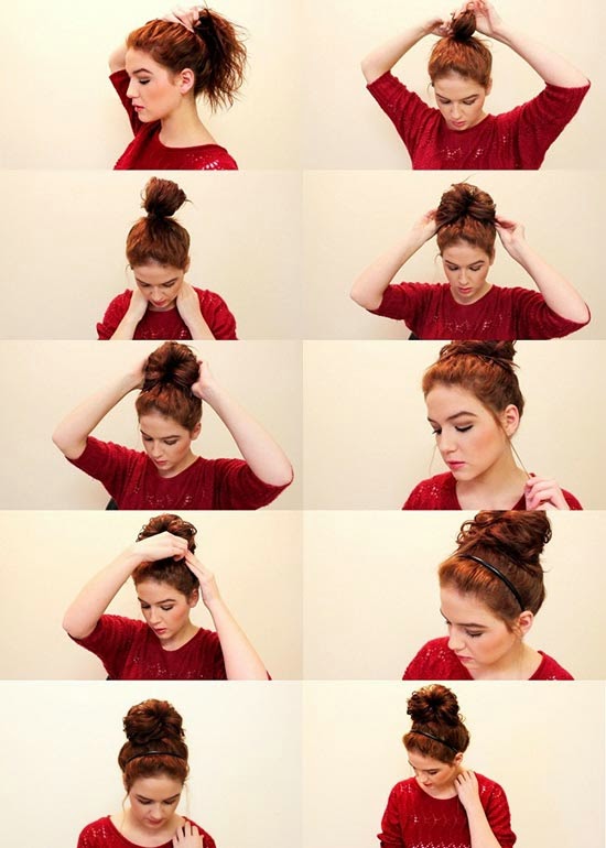 All About Women's Things: Messy Hair Bun - Simple Guides to Make a