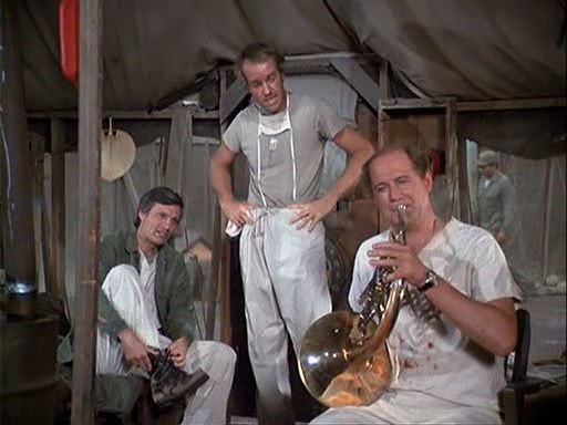 Torments His Tentmates Alan Alda And Mike Farrell In The Mash Episode The Smell Of Music Torments His Tentmates Alan Alda And Mike Farrell In The Mash Episode The Smell Of Music