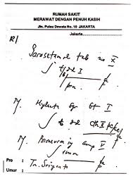 Gambar Kode - Kode Rahasia Pada Resep Dokter