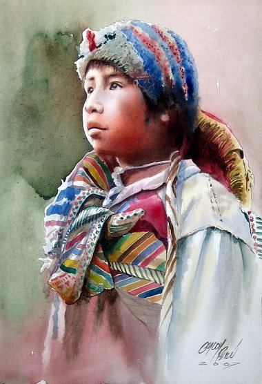 Rogger Oncoy | Watercolor Paintings | Peruvian Painter