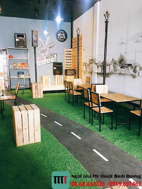Thiết kế thi công quán cafe Phố La Cà thiet ke thi cong quan cafe pho la ca