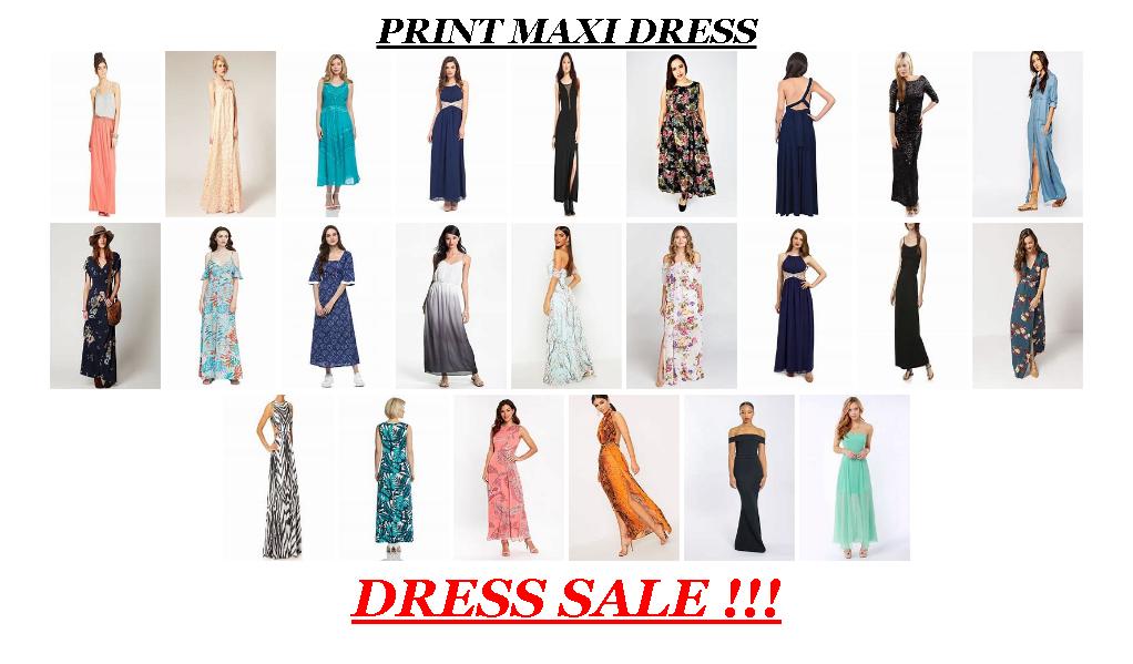 Online Stores For Sale - Print Maxi Dress