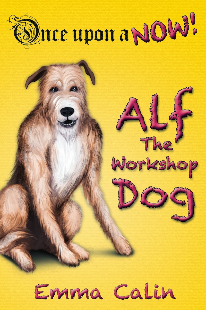 Alf The Workshop Dog cover, cover image, kid's fiction book, kid's book, children's story