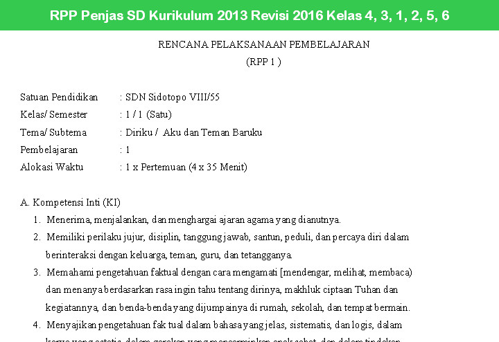 Rpp Kurikulum 2013 Sd Kelas 2 Pdf