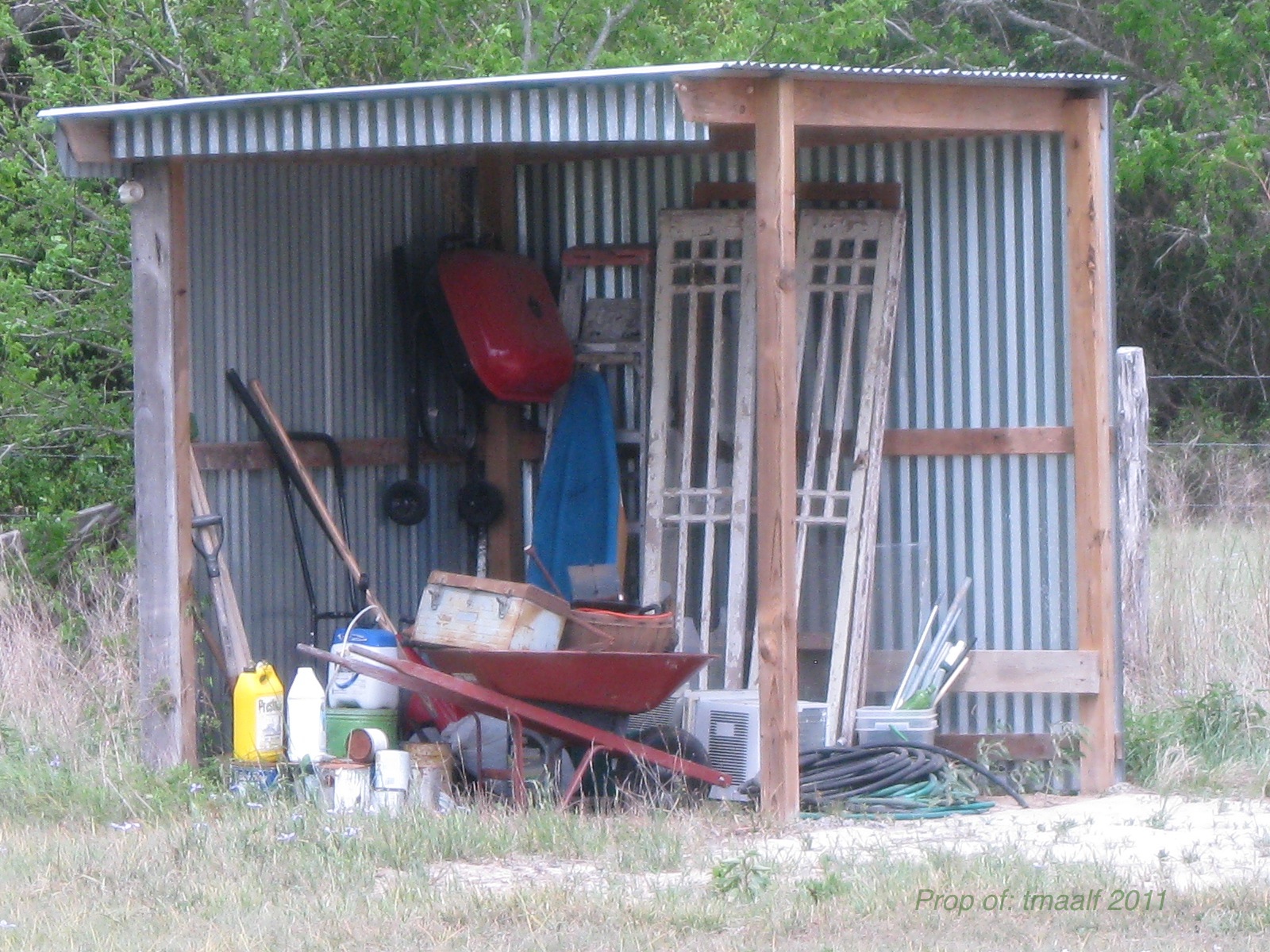 Riding Lawn Mower Storage Shed