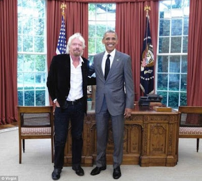Richard Branson, Barack Obama in the Oval Office