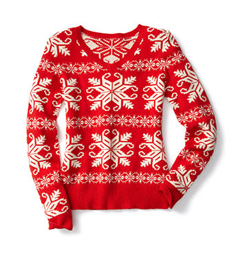joe fresh snowflake sweater