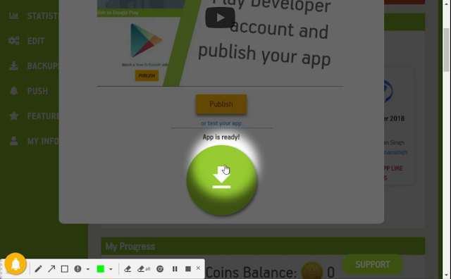 How to create an app on android: