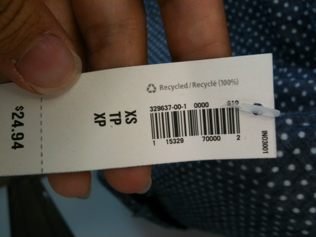 ... the tag - you can call Old Navy CS and they will locate it for you