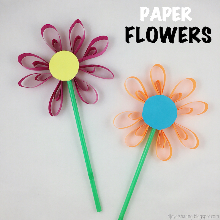 the joy of sharing paper flower craft paper flower craft for kids