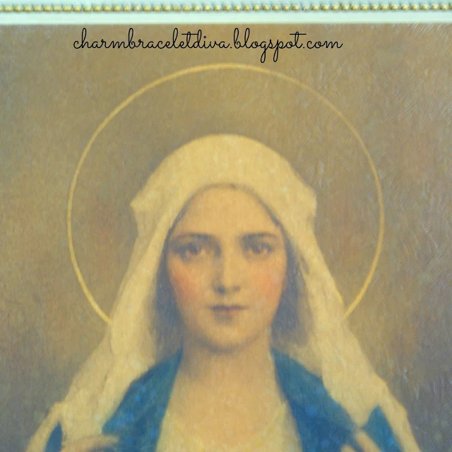 Vintage C. Bosseron Chambers Virgin Mary painting