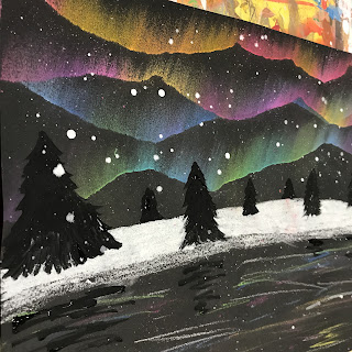 Fab Lab: Chalk Pastel Northern Lights