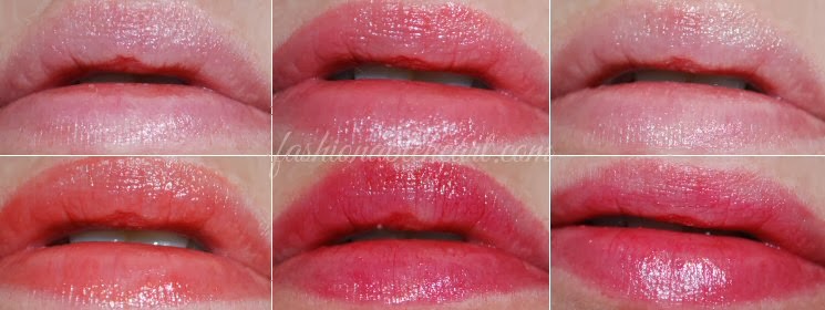 Korres Lip Butter swatches