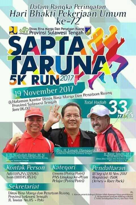 Sapta Taruna 5K Run • 2017 Poster Sapta Taruna 5K Run • 2017 Poster