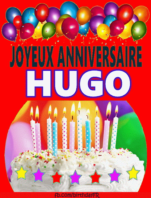 Joyeux Anniversaire Hugo images gif