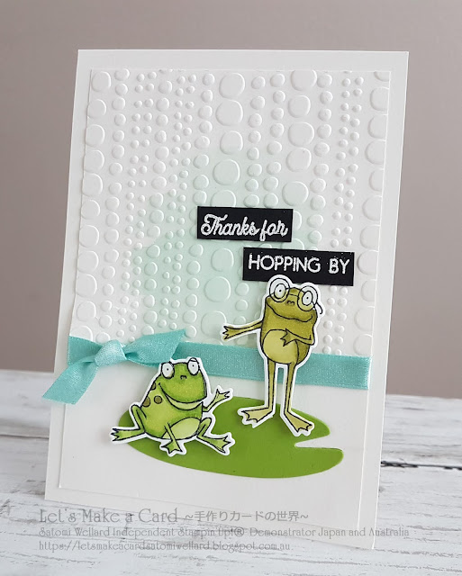 So Hoppy Together and Hop Around Satomi Wellard-Independent Stampin’Up! Demonstrator in Japan and Australia, #su, #stampinup, #cardmaking, #papercrafting,  #stampinuponlineorder  #occasioncatalog #hoparound #sohoppytogether #sab #スタンピンアップ#スタンピンアップ公認デモンストレーター　#ウェラード里美　#手作りカード　#スタンプ　#カードメーキング　#ペーパークラフト　#スクラップブッキング　#ハンドメイド　#オンラインクラス　#スタンピンアップオンラインオーダー　 #フェイスブックライブワークショップ  ＃オケージョンカタログ　#ソーホッピートゥゲザー　#ホップアラウンド