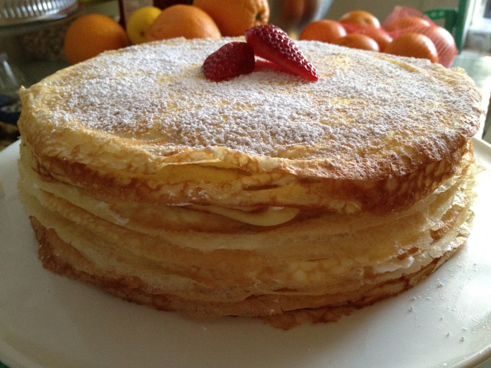 Apricot Mille Crêpes